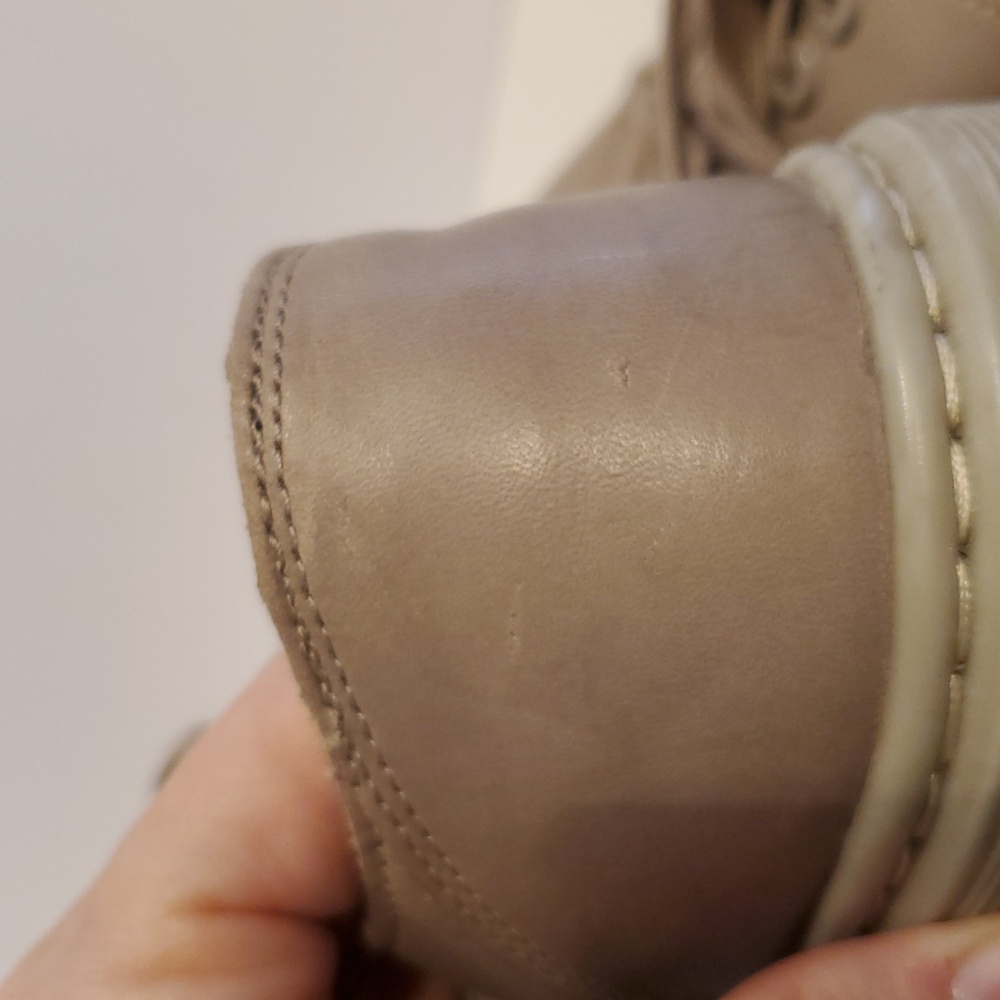 Dr. Martens Dante Leather Sneakers In Taupe Size 7 - Picture 12 of 12